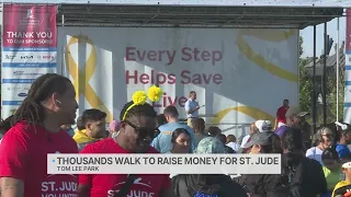 Thousands gather at Tom Lee Park for St. Jude walk