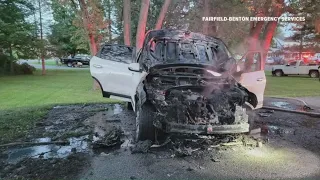 "A total loss" | Firefighters control Fairfield car fire