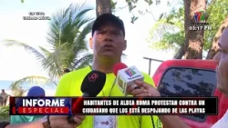 Residents of Roma village in Jutiapa, Atlántida protest over beach dispossession