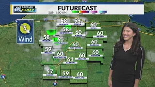 Cooler air moves in