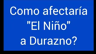 ​🌊 ¿Qué va a pasar con "El Niño" y las lluvias en Durazno? 🌧️👇