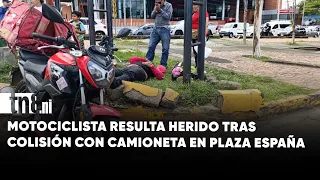 Motociclista de Pedidos Ya queda gravemente lesionado en Plaza España
