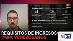 Requisitos de ingresos para venezolanos