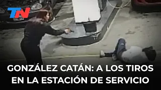 Female police officer shot a motorcycle thief during a robbery attempt at a gas station
