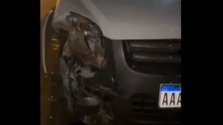 Parked pickup truck destroyed in hit-and-run in San Lorenzo