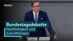 Bundestag, 99. Sitzung: Debatte über Nachhaltigkeit und Zukunftsfragen | 08.10.26