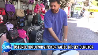 KIRŞEHİRDE ÖĞRENCİLERE TAVSİYE ÜSTÜNDE HOPLUYOR ZIPLIYOR VALİZE BİR ŞEY OLMUYOR