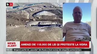 PROTESTE la Garda Națională de Mediu împotriva POLUĂRII de la VIDRA