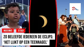 Solar eclipse draws large crowds and stunning photos