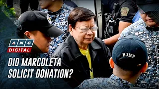 Ombudsman witness: Donor claimed Marcoleta solicited donation