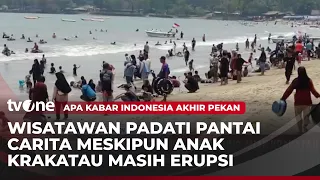 Anak Krakatau Erupsi, Wisata Pantai Carita Tetap Dipenuhi Wisatawan | AKAP tvOne