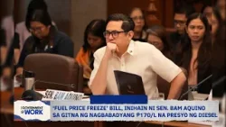 ‘Fuel Price Freeze’ Bill, inihain ni Sen. Aquino sa gitna ng nagbabadyang ₱170/L na presyo ng diesel
