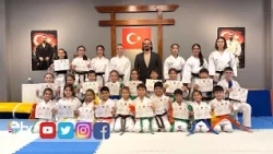 EXCITEMENT AT THE BELT EXAM AT EDİRNE KUTLU SPORTS CLUB.