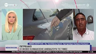 Ο Θέμης Κιουρτζής (Πρ. Πανελλήνιας Ομοσπ. Πρατηριούχων Εμπόρων Καυσίμων) στο ΕΡΤnews