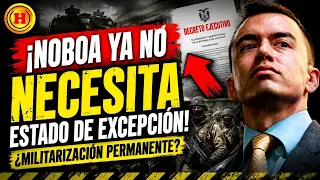 Militarización sin control.Nueva ley que da carta blanca a Noboa para sacar las FF.AA. a las calles
