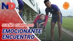 Jere conoció al plantel de Talleres y sigue la ayuda para poder operarse