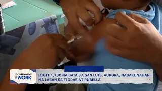 Higit 1,700 na bata sa San Luis, Aurora, nabakunahan na laban sa tigdas at rubella