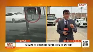 Security camera captures escape of suspected perpetrator after massacre in Trujillo