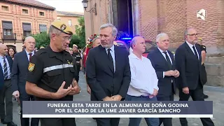Funeral for the soldier who died in the fire