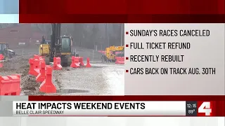 Belle-Clair Speedway cancels Sunday races due to heat