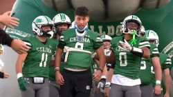 Celina QB Parker Wynk walks on senior night