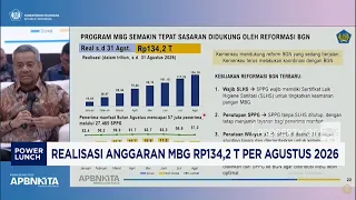 MBG Budget Realization Hits IDR 134.2 Trillion as of August 2026