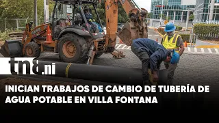 Managua Mayor's Office begins replacement of drinking water pipes in Villa Fontana