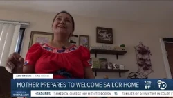 National City mother prepares special welcome home for son aboard USS Abraham Lincoln