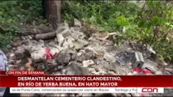 Desmantelan cementerio clandestino, en rio de Yerba Buena, en Hato Mayor Desmantelan cementerio clandestino, en rio de Yerba Buena, en Hato Mayor
