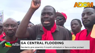 GA Central Flooding: Residents give assembly 3 month ultimatum or face another protest -Evening News
