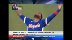 Venezuela es el campeón del Clásico Mundial de Béisbol tras vencer a Estados Unidos 3-2