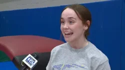 Homestead senior gymnast Lily Waggoner interview 3/16/2026