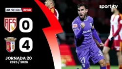 Resumo: AFS 0-4 Braga - Liga Portugal Betclic | sport tv
