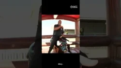 16 WAPT's Rob Jay and Allie Ware ride the bull at the Mississippi State Fair