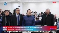 Günyüzü’nde iftar sofraları kuruldu