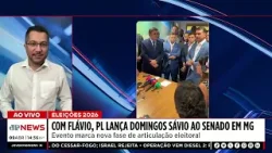 Eleições 2026: com Flávio, PL lança Domingos Sávio ao Senado em MG