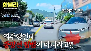 Wrong-way entry from a private road☹️ No penalty for crossing the center line? | Han Moon-chul's ...