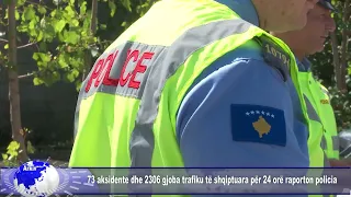 73 aksidente dhe 2306 gjoba trafiku të shqiptuara për 24 orë
