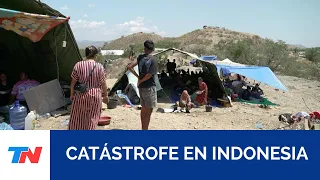 Nearly 13,000 displaced people sleep in tents after deadly earthquake in Indonesia