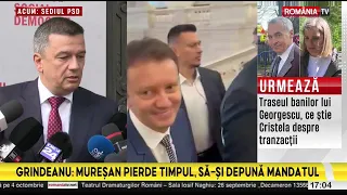 Sorin Grindeanu: "Siegfried Mureșan is wasting his time, resigning his mandate."