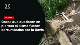 Torrential rains in Chocó destroy structures that survived the earthquake