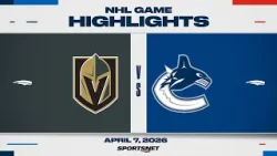NHL Highlights | Golden Knights vs. Canucks - April 7, 2026