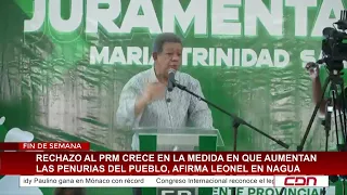 Rechazo al PRM crece en la medida en que aumentan las penurias del pueblo, afirma Leonel en nagua