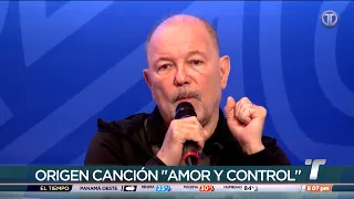 Rubén Blades explains the origin of the song "Amor y Control" at an international summit