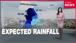 [Weather] Warm autumn weekend with widespread rain on Sunday