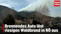 Im Rax-Gebiet: Brennendes Auto löst riesigen Waldbrand in NÖ aus | krone.tv NEWS