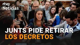Junts rechaza los dos decretos de vivienda y pide al Gobierno elaborar otros para votar a favor