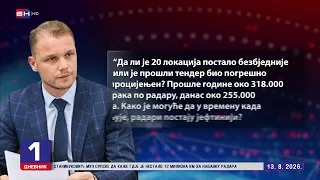 Stanivuković: Tražimo jasne odgovore o nabavci 90 radara