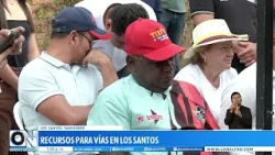 Entregan placas huellas que benefician a más de 1.400 familias en Los Santos