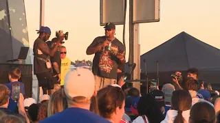 Dion Dawkins' third annual Car "Shnow" brings drifting to Highmark Stadium